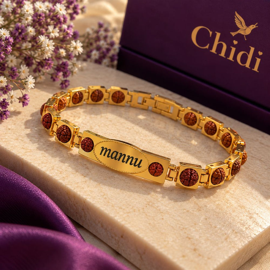 Mahadev Rudraksha™ Name Bracelet PG