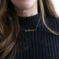Gold Plated Signature Style Name Necklace